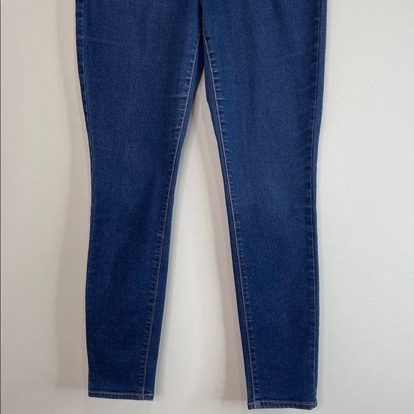 Old Navy Rockstar Mid Rise Skinny Jeans Blue Dark Wash Size 8 - Picture 4 of 10